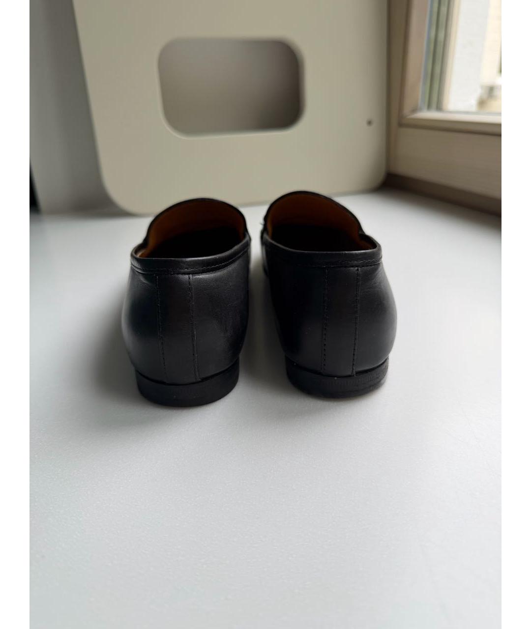 GUCCI Черные кожаные лоферы, фото 4