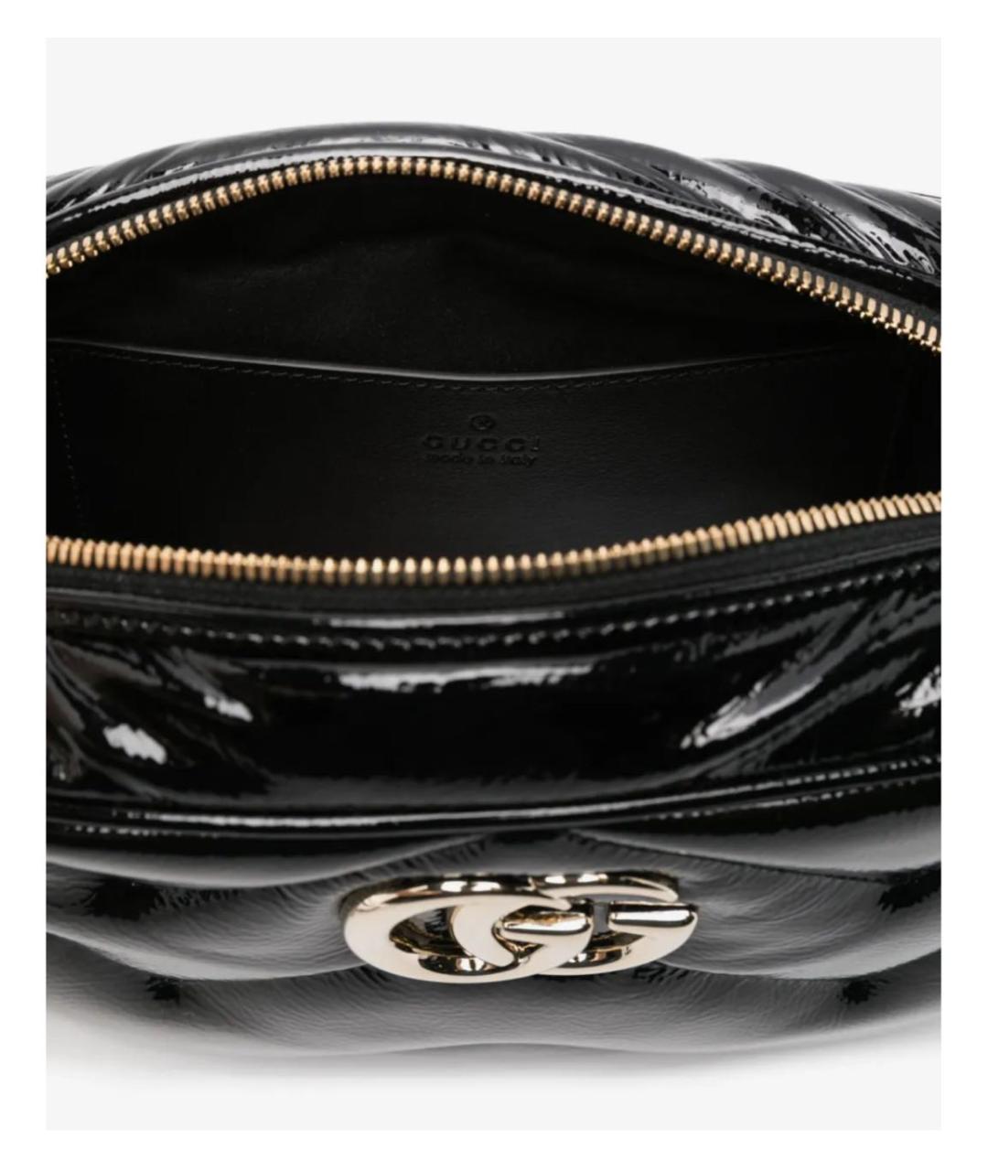 GUCCI Черная кожаная сумка через плечо, фото 4