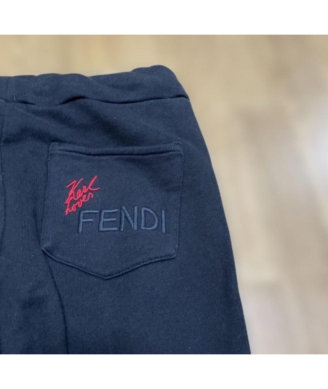 FENDI Черный хлопковый костюм с брюками, фото 9