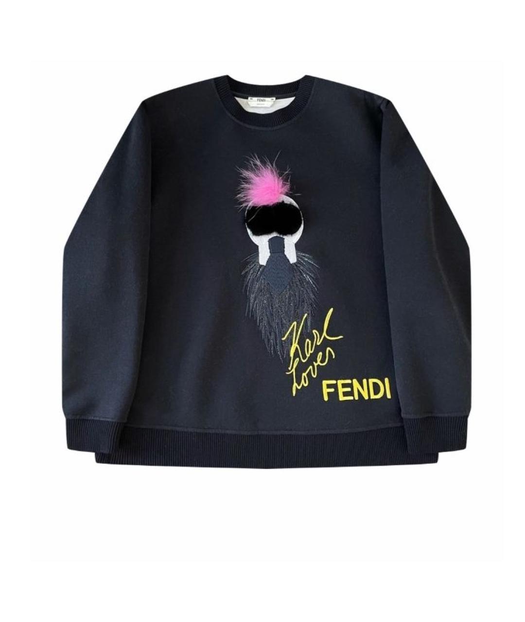 FENDI Черный хлопковый костюм с брюками, фото 1