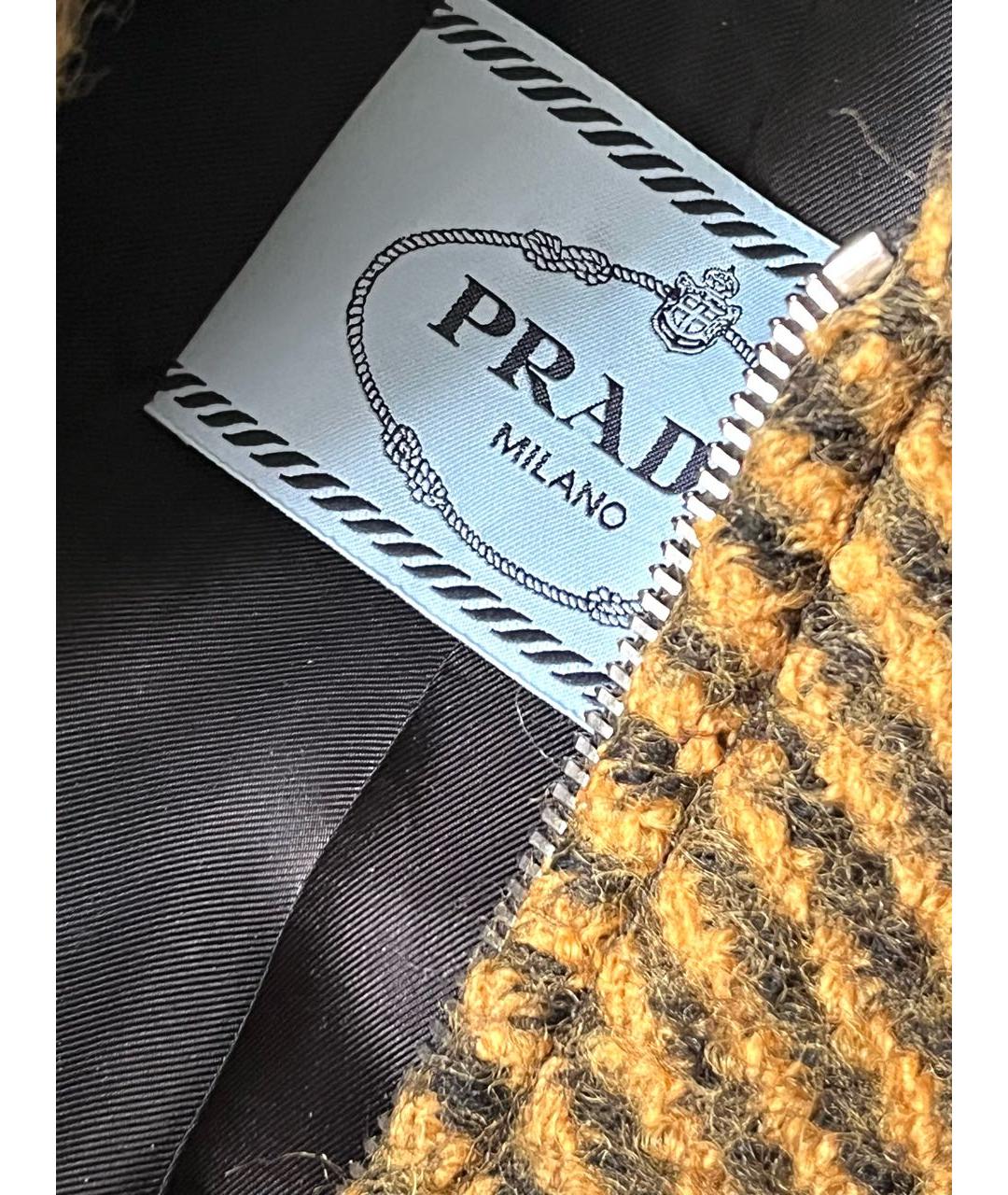 PRADA Мульти шерстяное пальто, фото 3