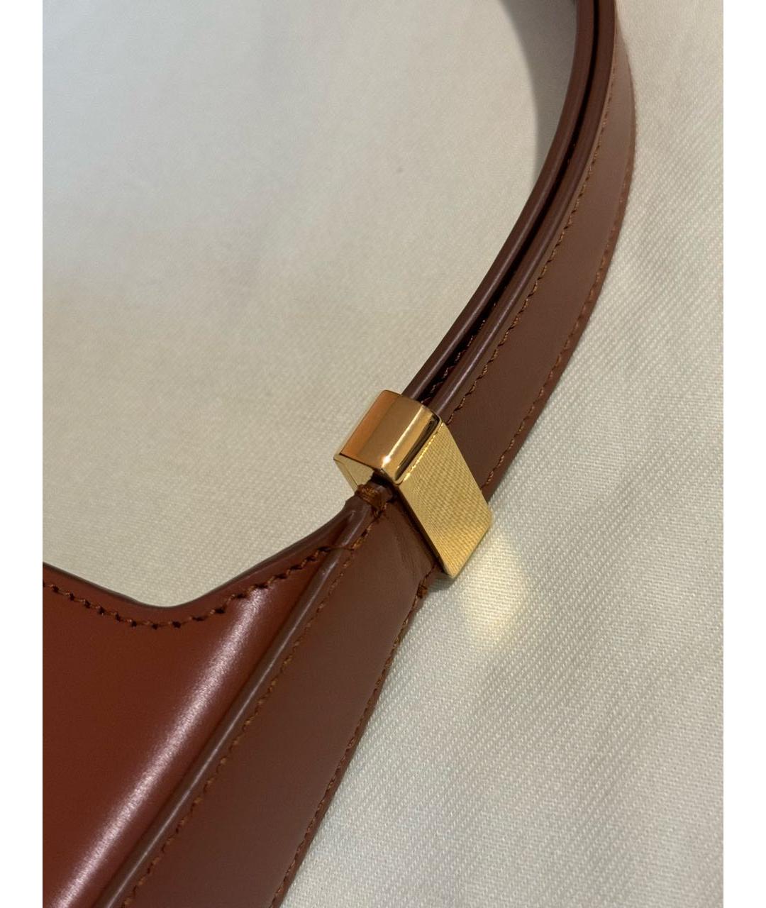 BURBERRY Коричневая кожаная сумка через плечо, фото 5