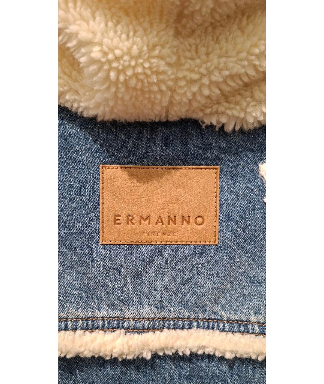 ERMANNO FIRENZE Голубая деним куртка, фото 6