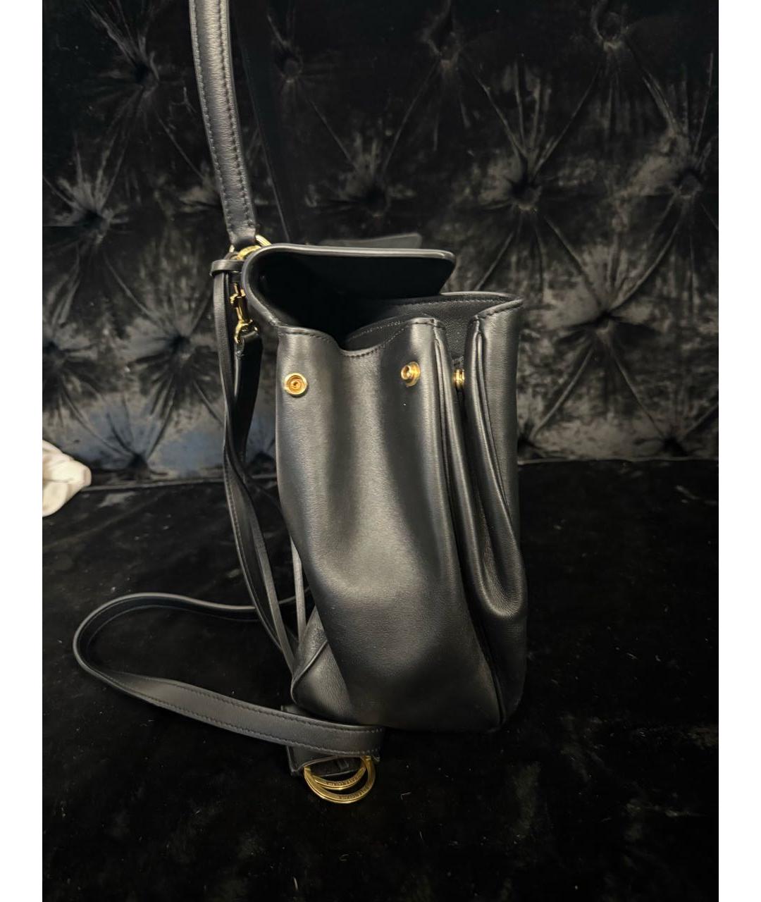 BALENCIAGA Черная кожаная сумка с короткими ручками, фото 4