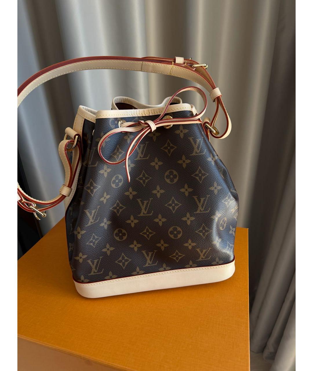 LOUIS VUITTON Коричневая сумка через плечо из канвы, фото 5