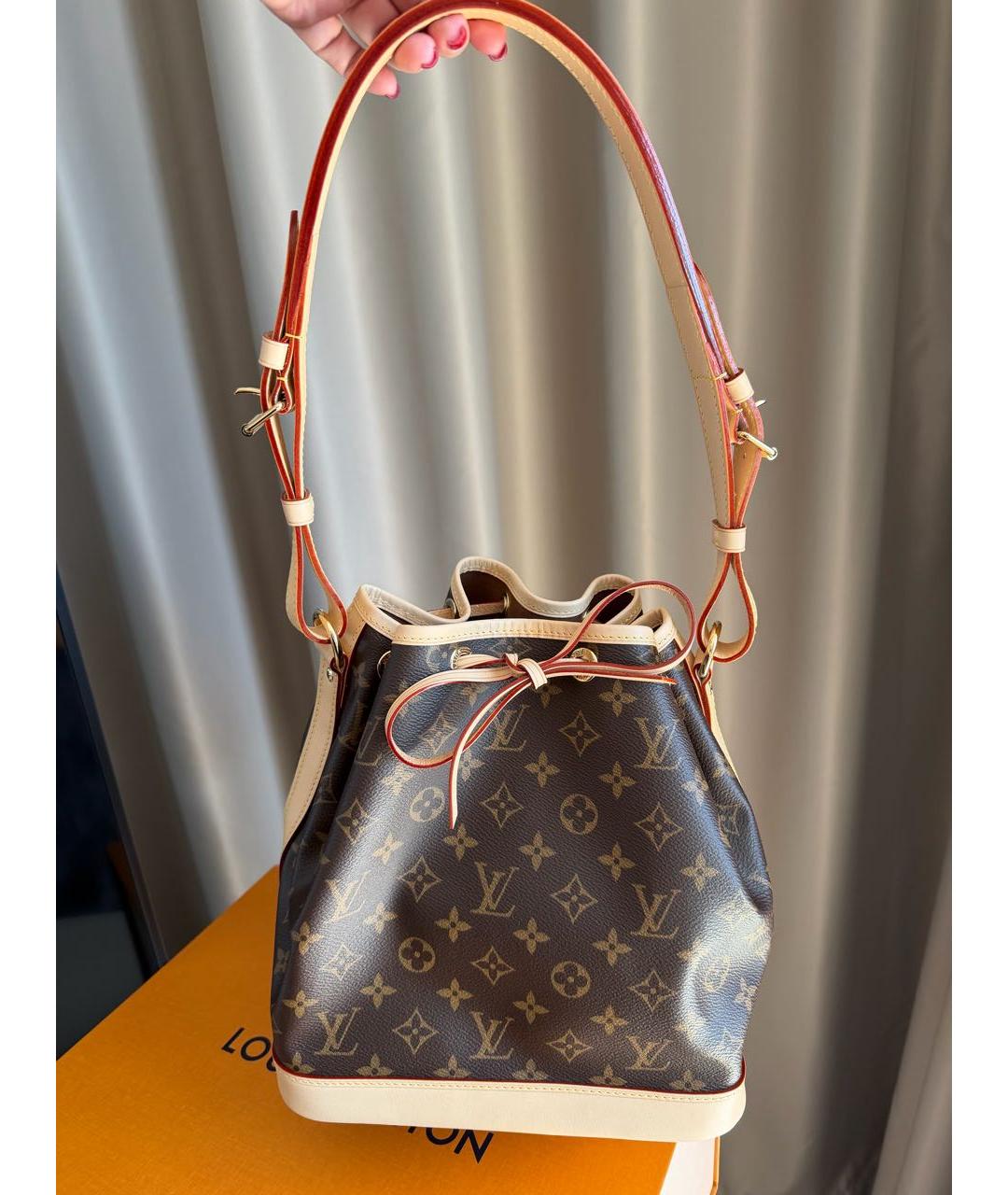 LOUIS VUITTON Коричневая сумка через плечо из канвы, фото 6
