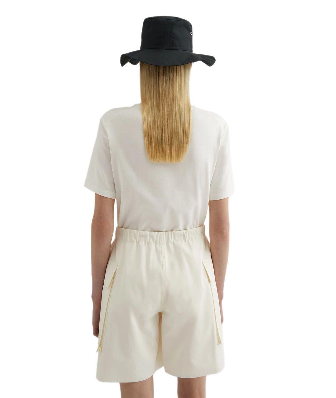 JIL SANDER Белая хлопковая футболка, фото 4