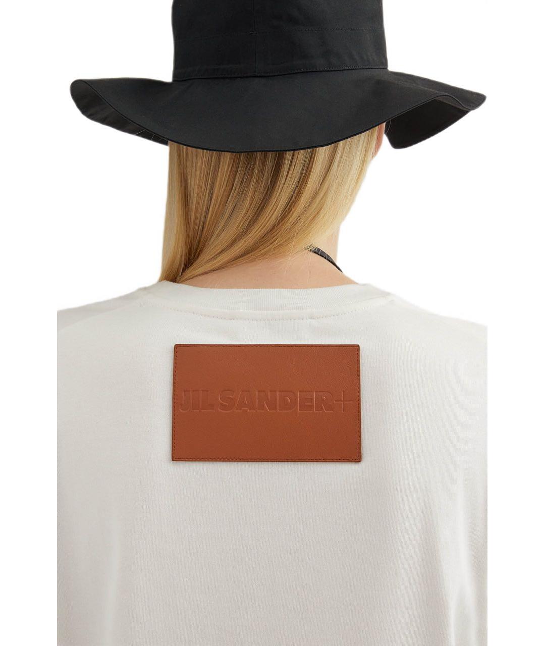 JIL SANDER Белая хлопковая футболка, фото 5