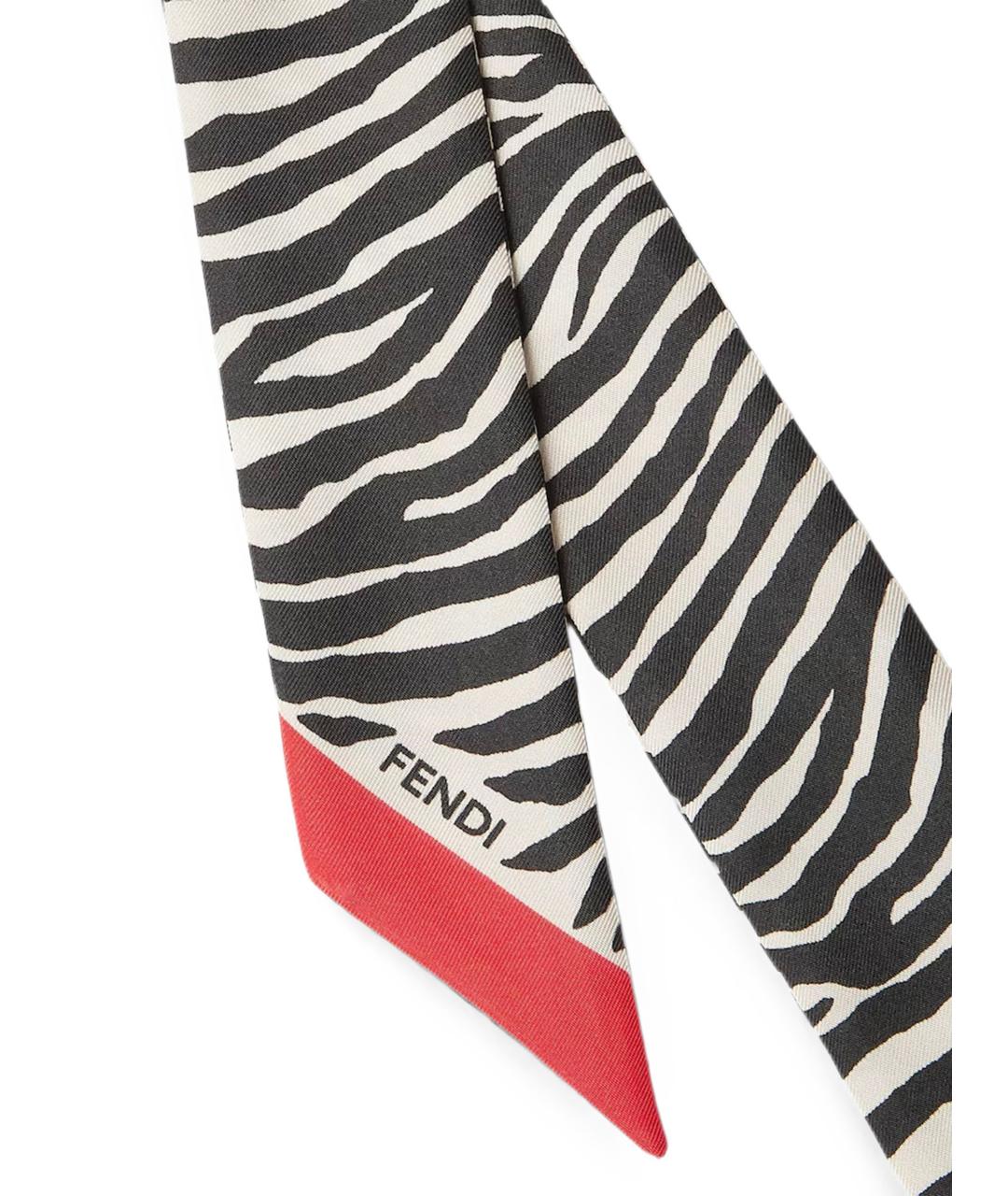 FENDI Мульти шелковый шарф, фото 2