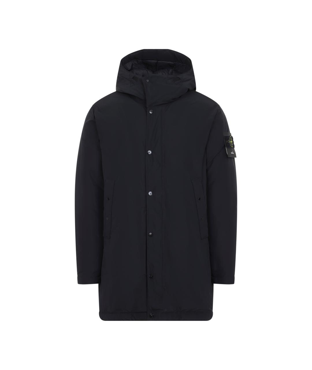 STONE ISLAND Черная полиэстеровая парка, фото 1