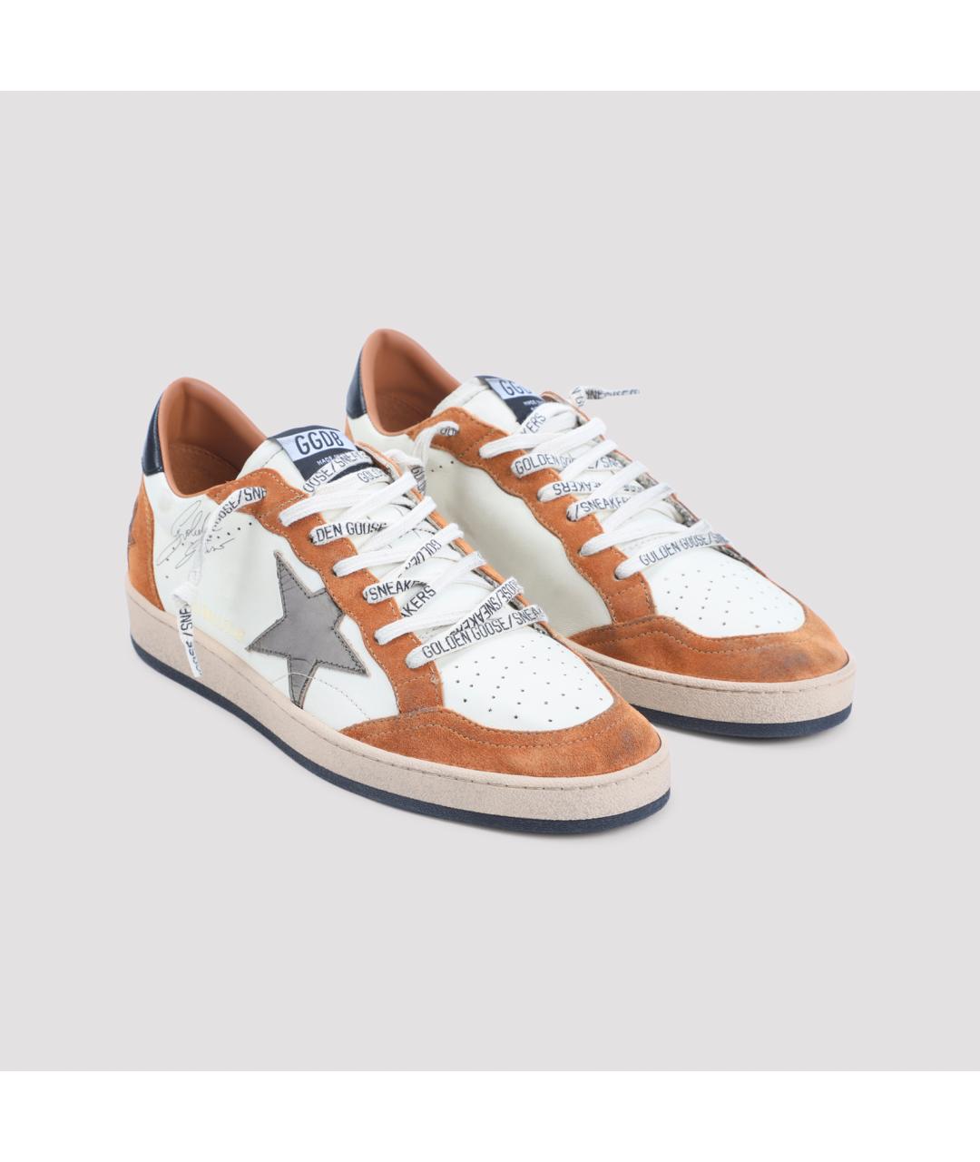 GOLDEN GOOSE Мульти кожаные низкие кроссовки / кеды, фото 3