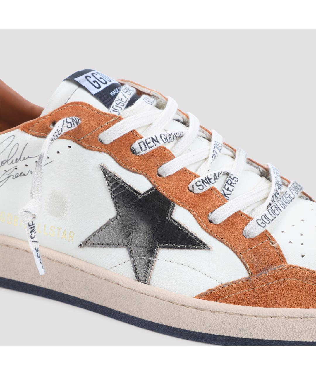GOLDEN GOOSE Мульти кожаные низкие кроссовки / кеды, фото 4