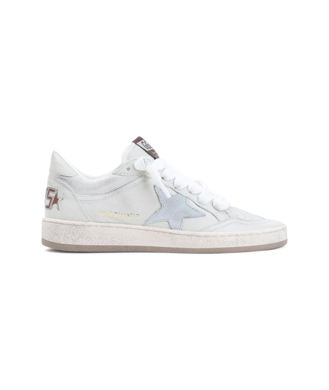 GOLDEN GOOSE Белые кожаные кеды, фото 1