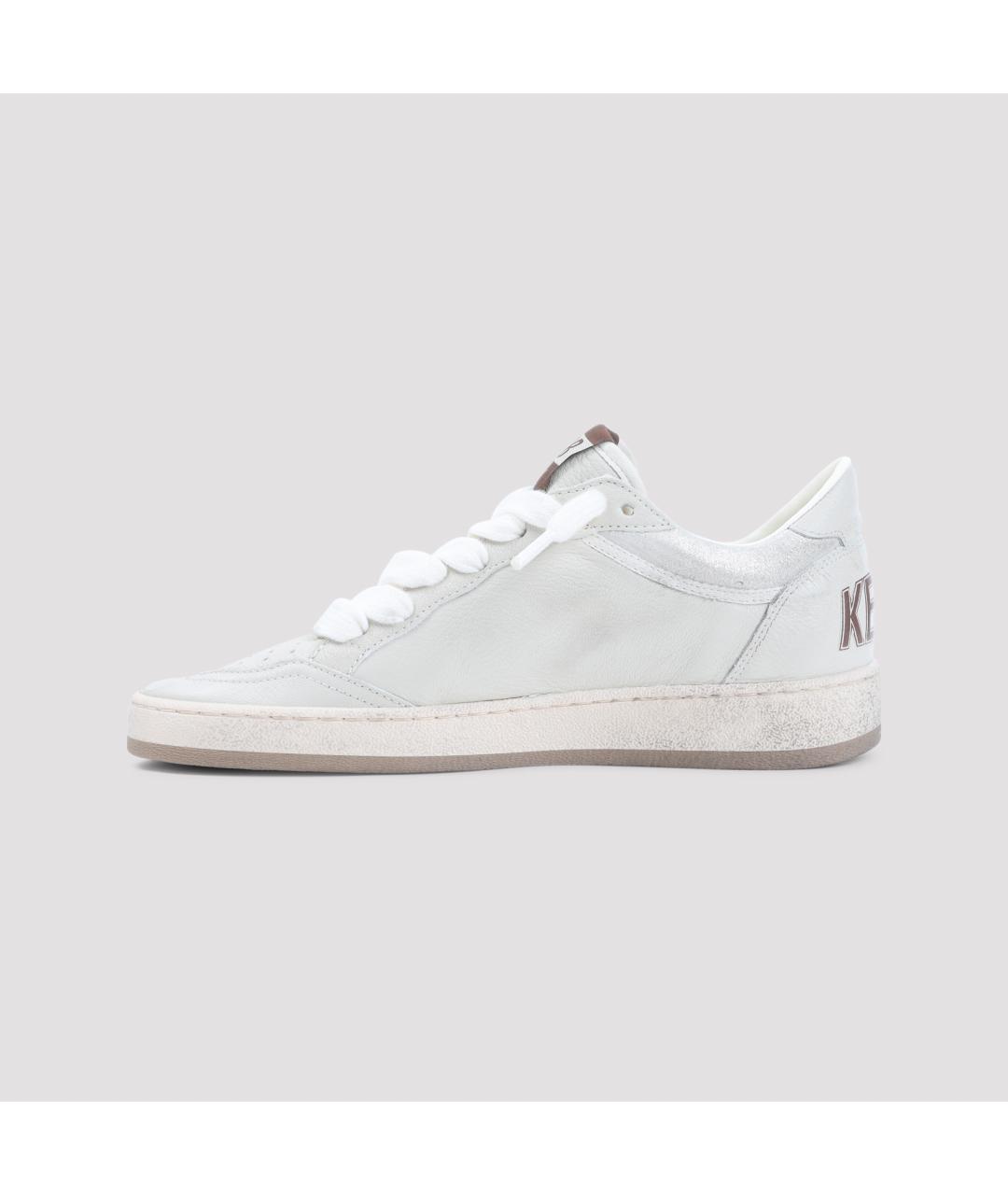 GOLDEN GOOSE Белые кожаные кеды, фото 2