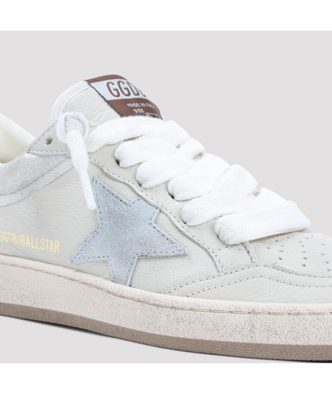 GOLDEN GOOSE Белые кожаные кеды, фото 4