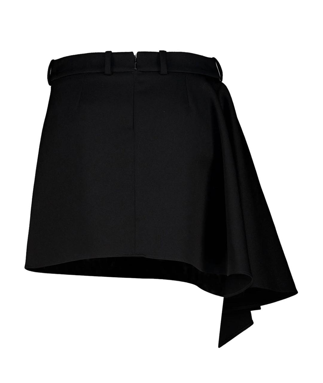 GIVENCHY Черная шерстяная юбка мини, фото 2