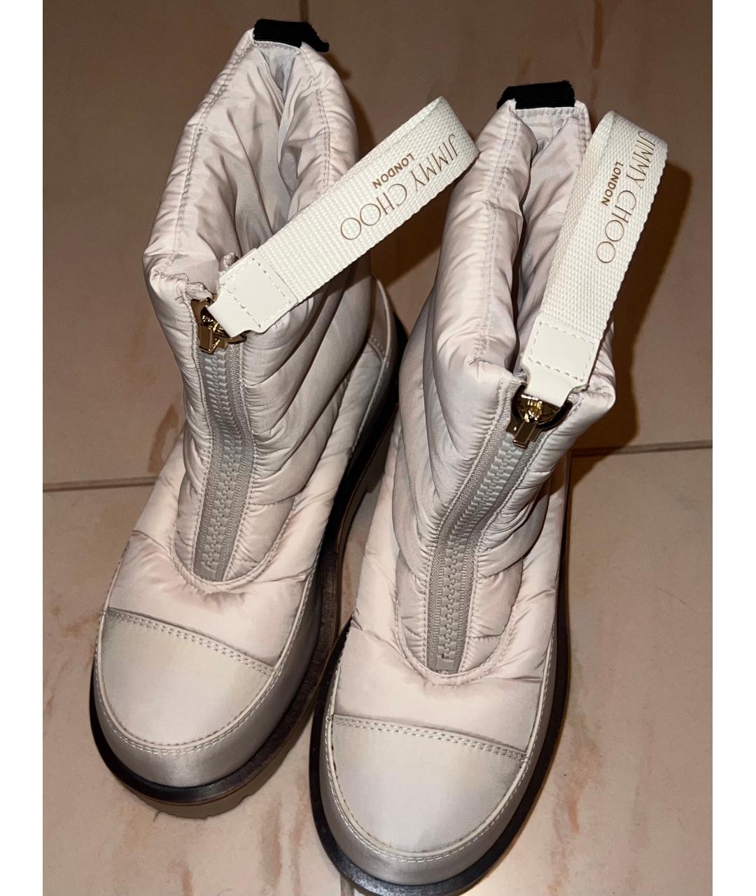 JIMMY CHOO Бежевые ботинки, фото 3