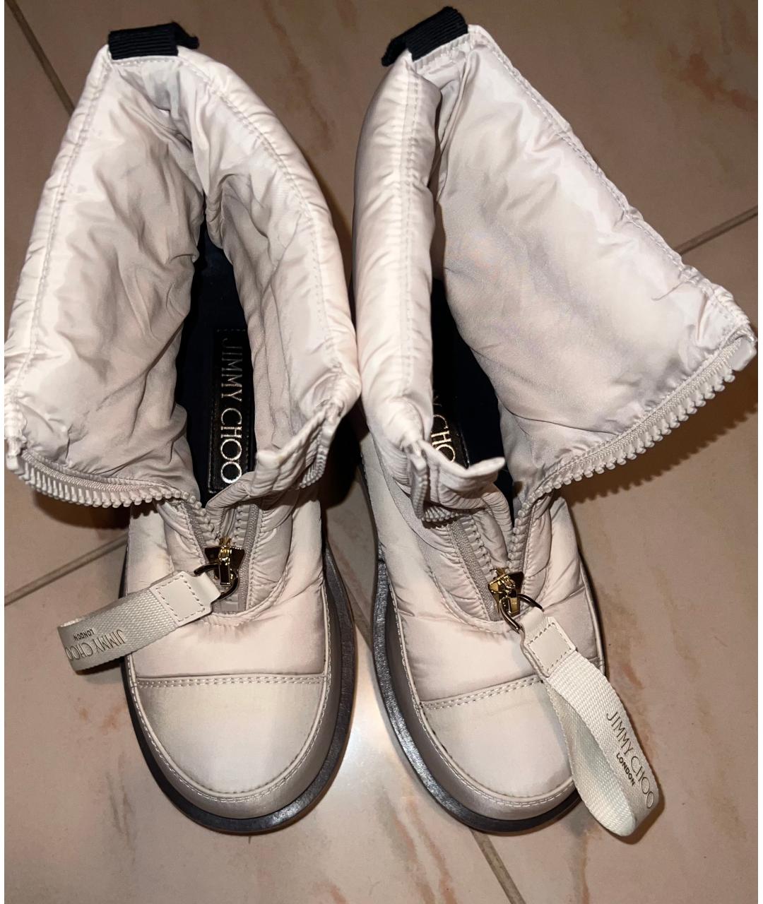JIMMY CHOO Бежевые ботинки, фото 4