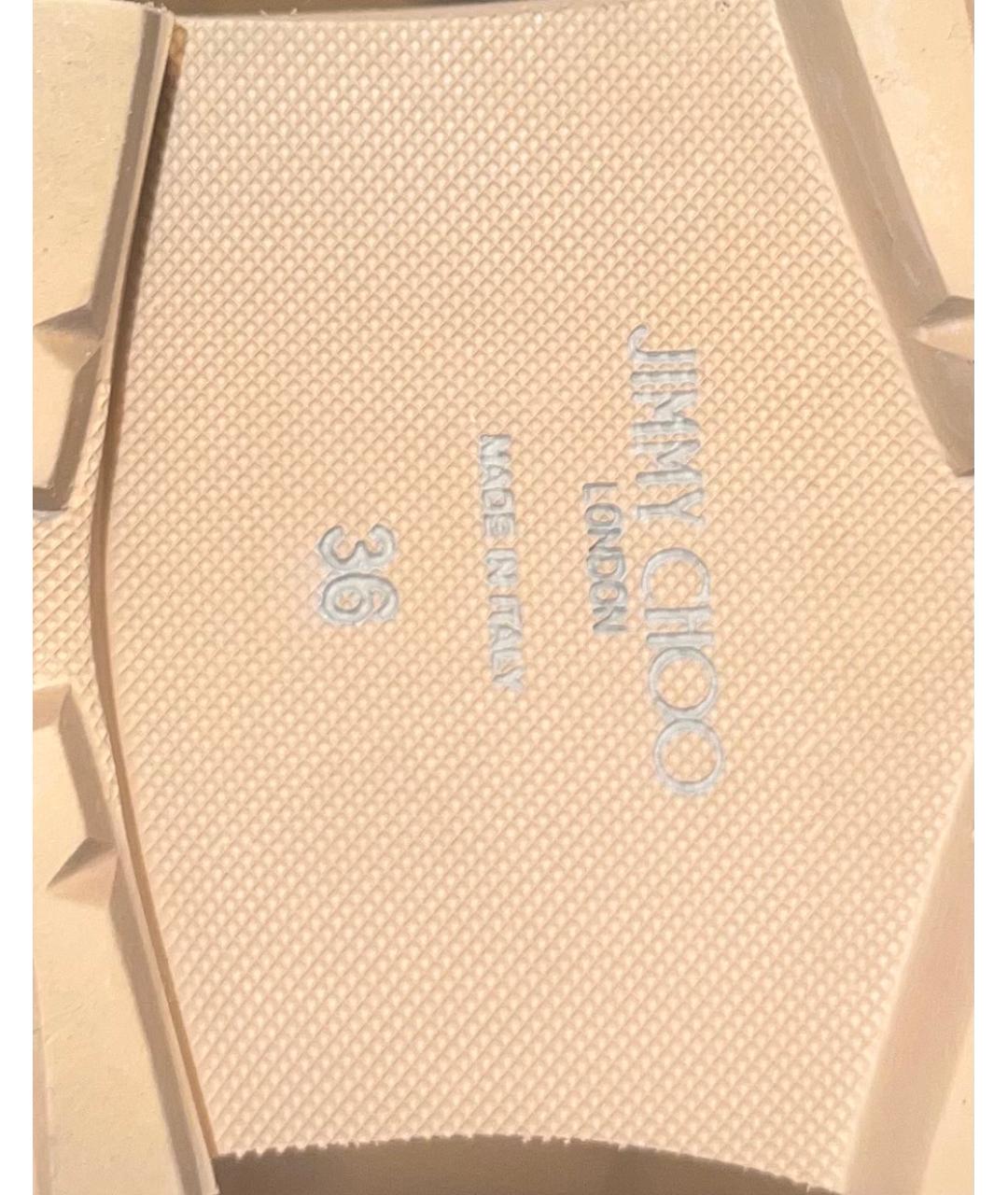 JIMMY CHOO Бежевые ботинки, фото 6