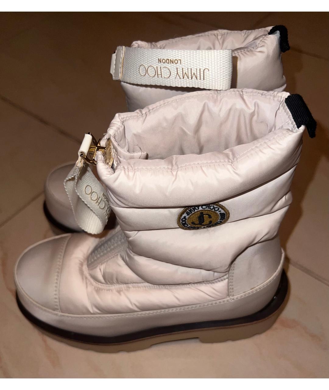 JIMMY CHOO Бежевые ботинки, фото 5