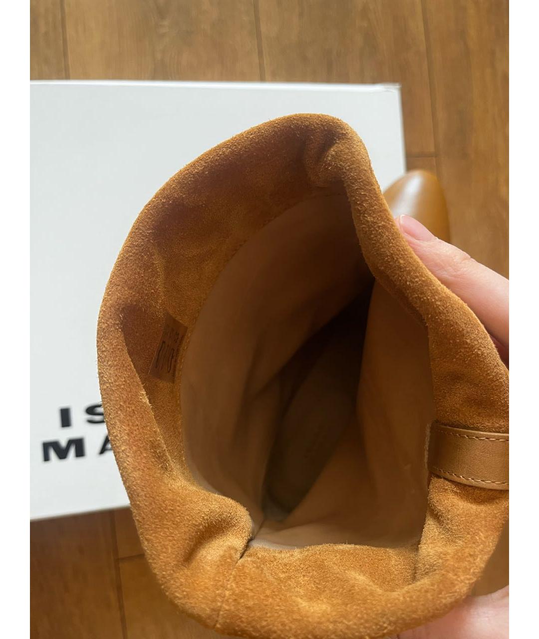 ISABEL MARANT Оранжевые кожаные ботильоны, фото 4
