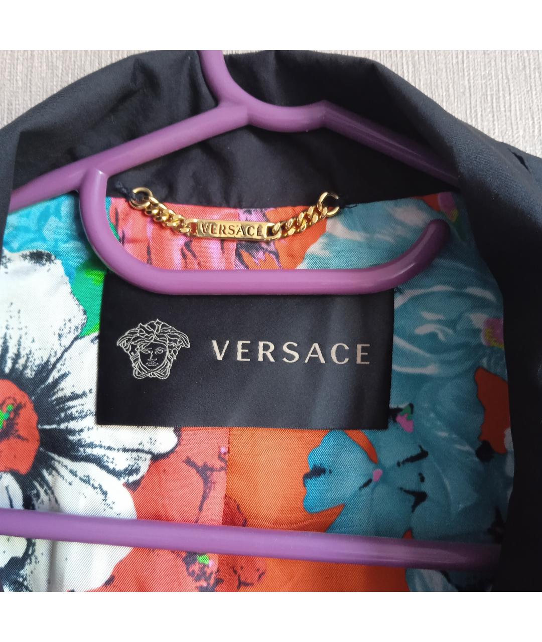 VERSACE Черная вискозная куртка, фото 3