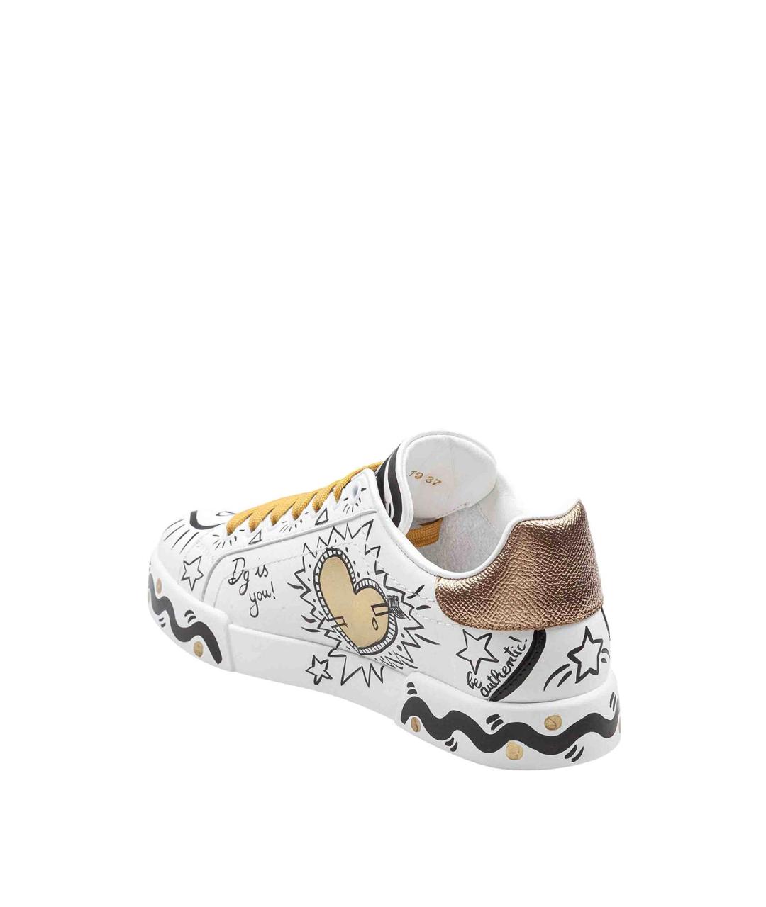 DOLCE&GABBANA Мульти кожаные кеды, фото 4