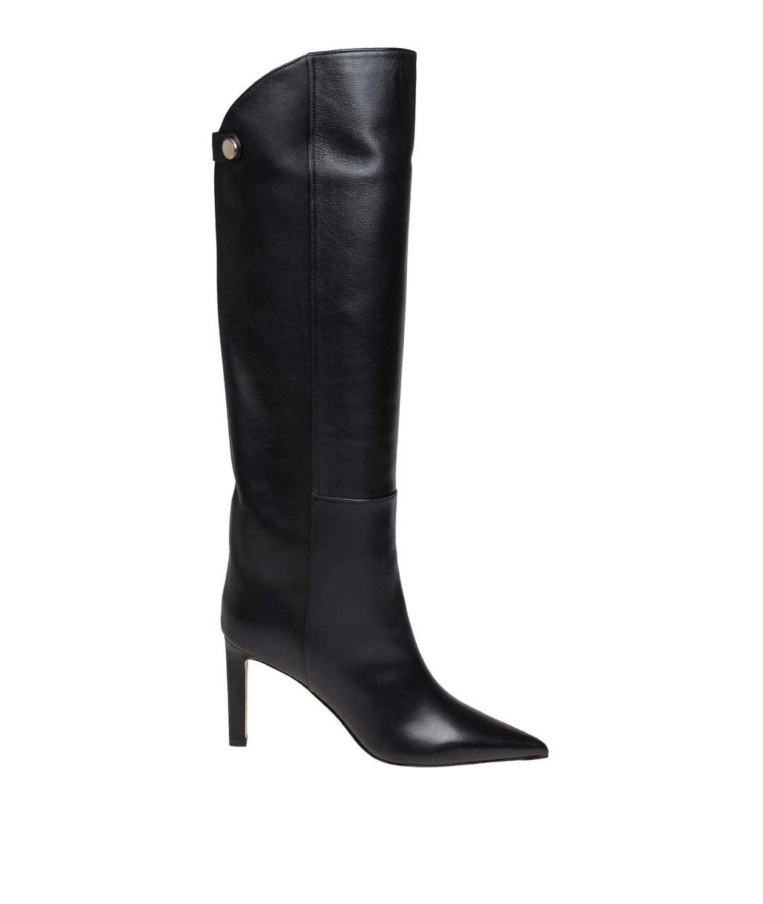 JIMMY CHOO Черные кожаные сапоги, фото 1