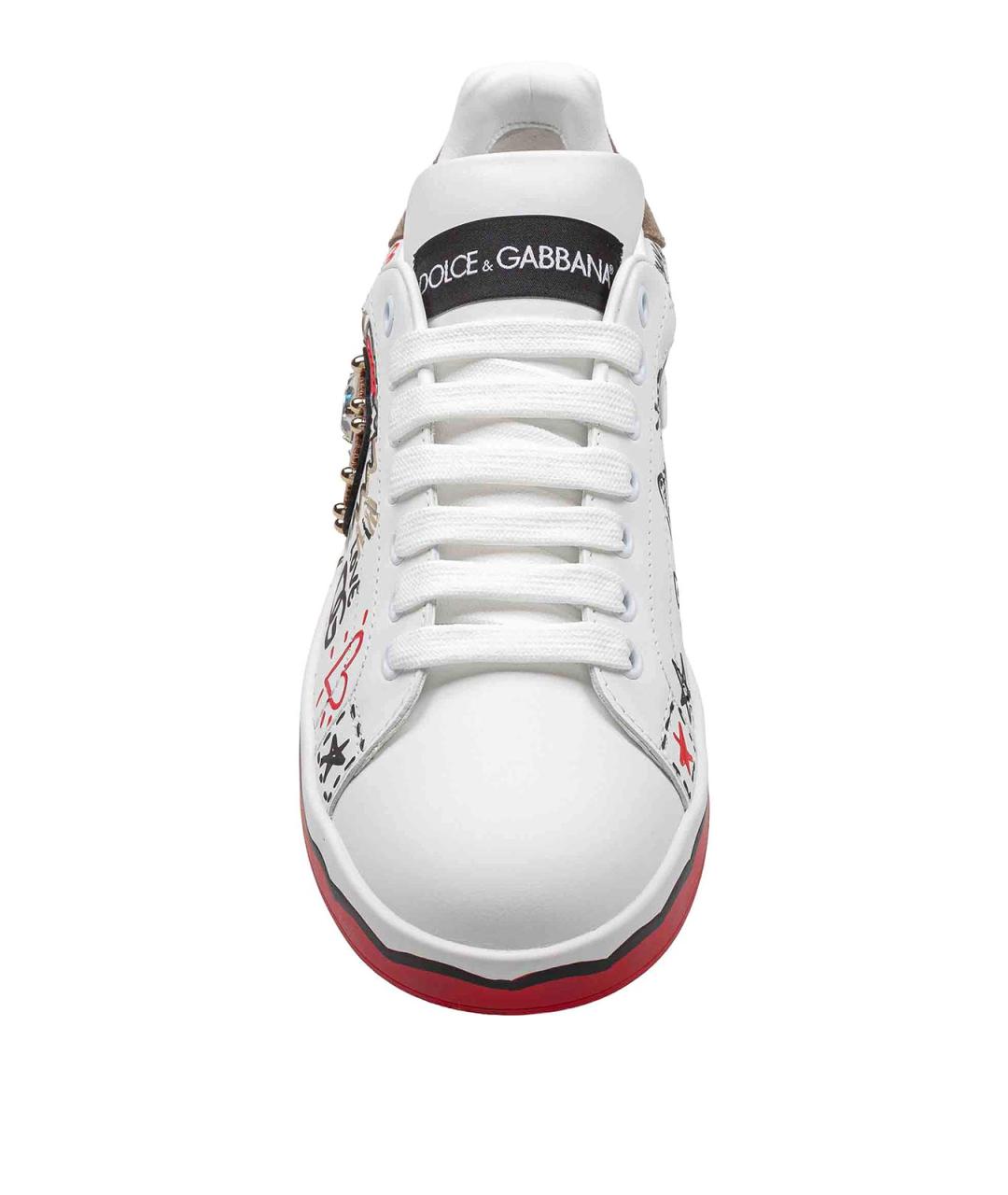 DOLCE&GABBANA Мульти кожаные кеды, фото 3