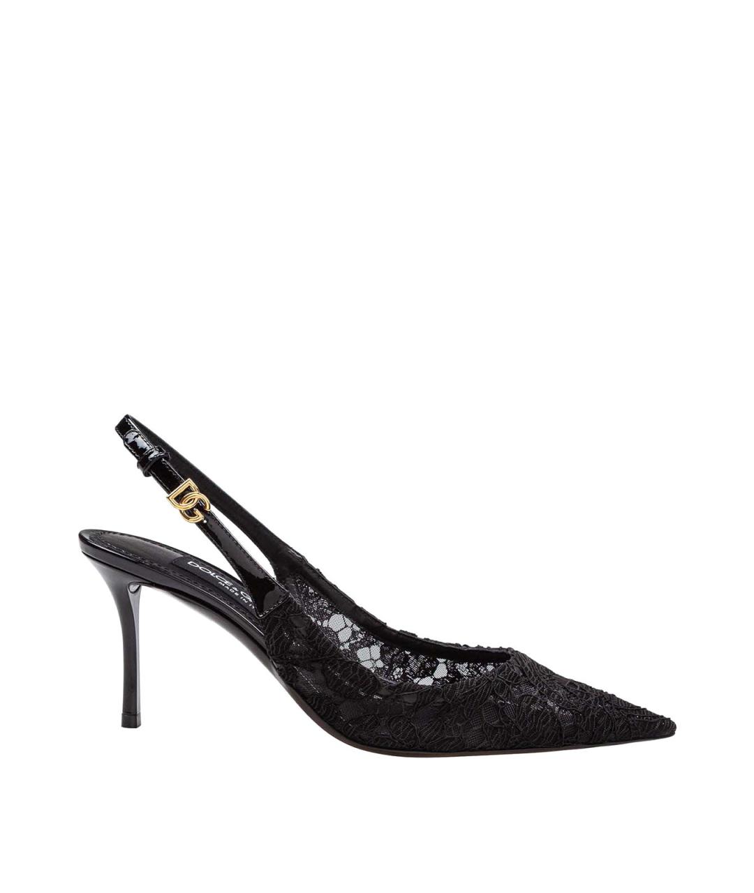 DOLCE&GABBANA Черные текстильные туфли, фото 1