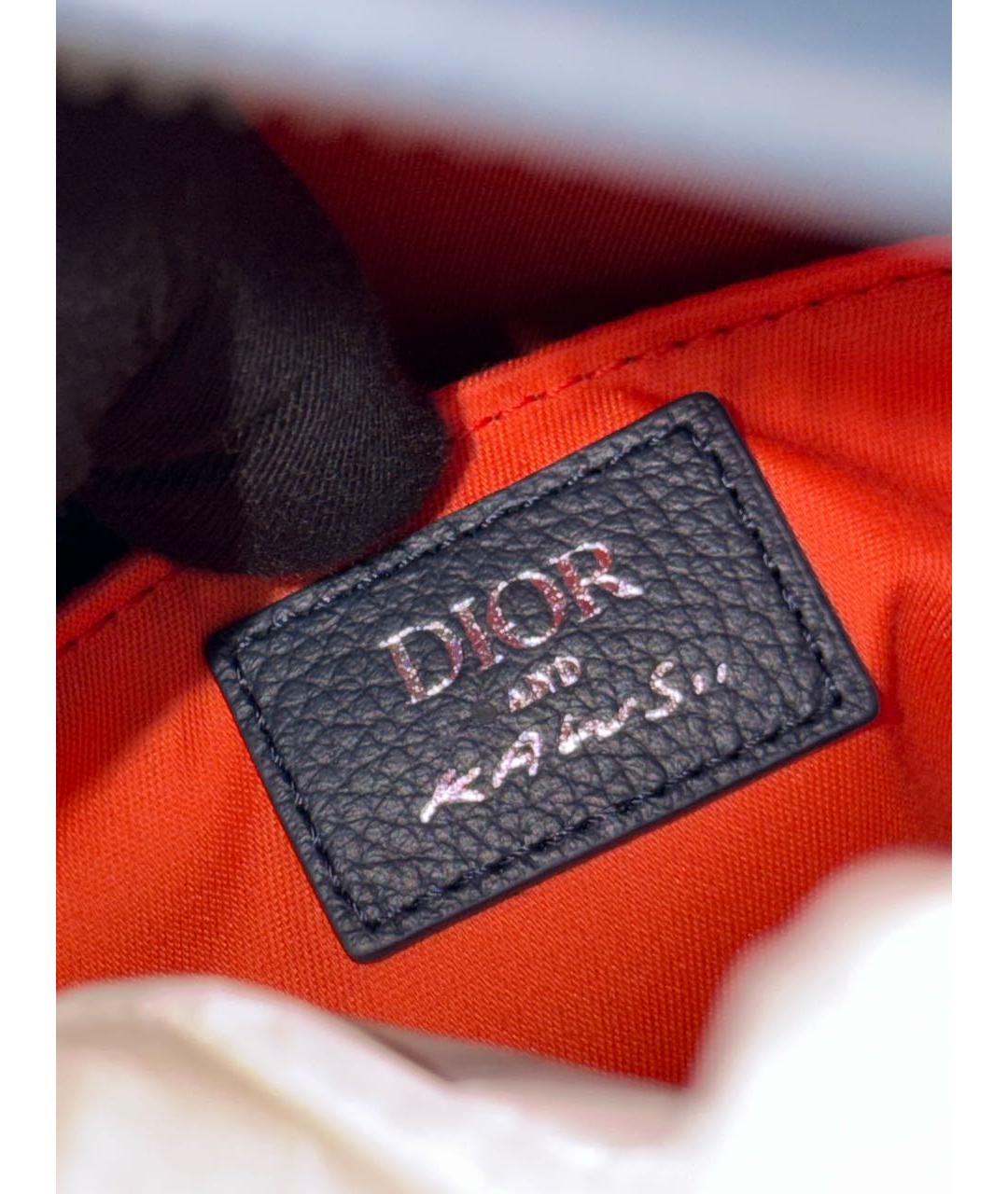CHRISTIAN DIOR Темно-синий жаккардовый рюкзак, фото 6