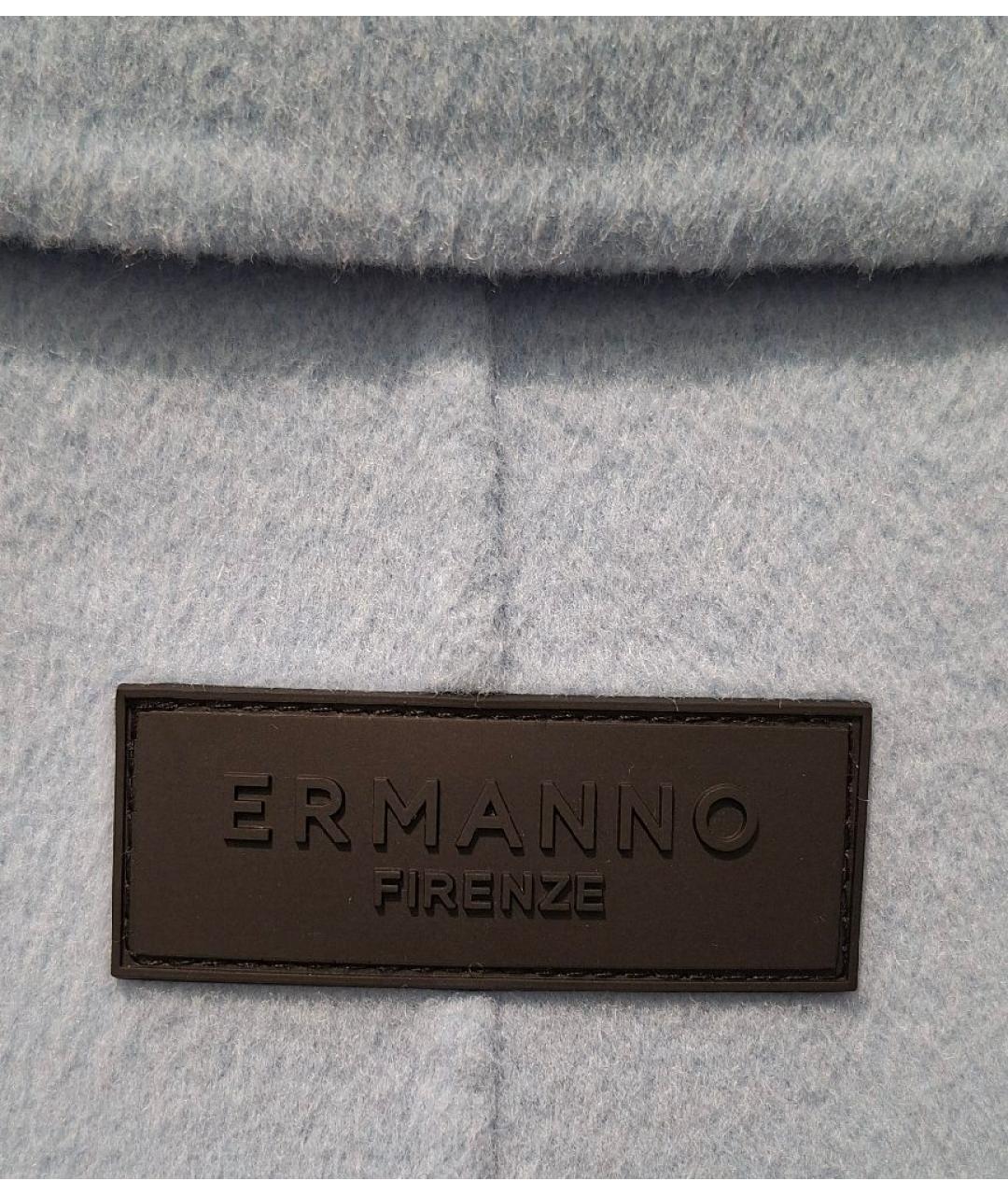 ERMANNO FIRENZE Голубой шерстяной жакет/пиджак, фото 6