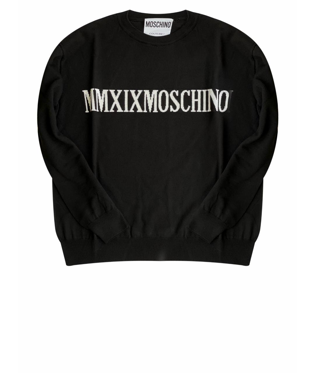 MOSCHINO Черный шерстяной джемпер / свитер, фото 10