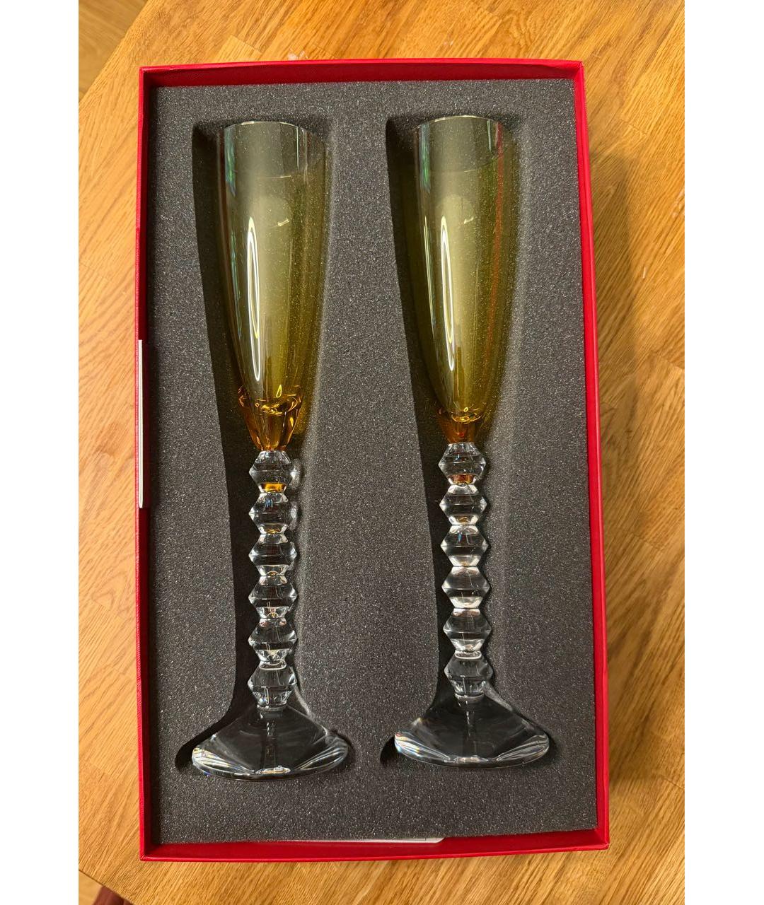 BACCARAT Желтый хрустальный фужер для шампанского, фото 2