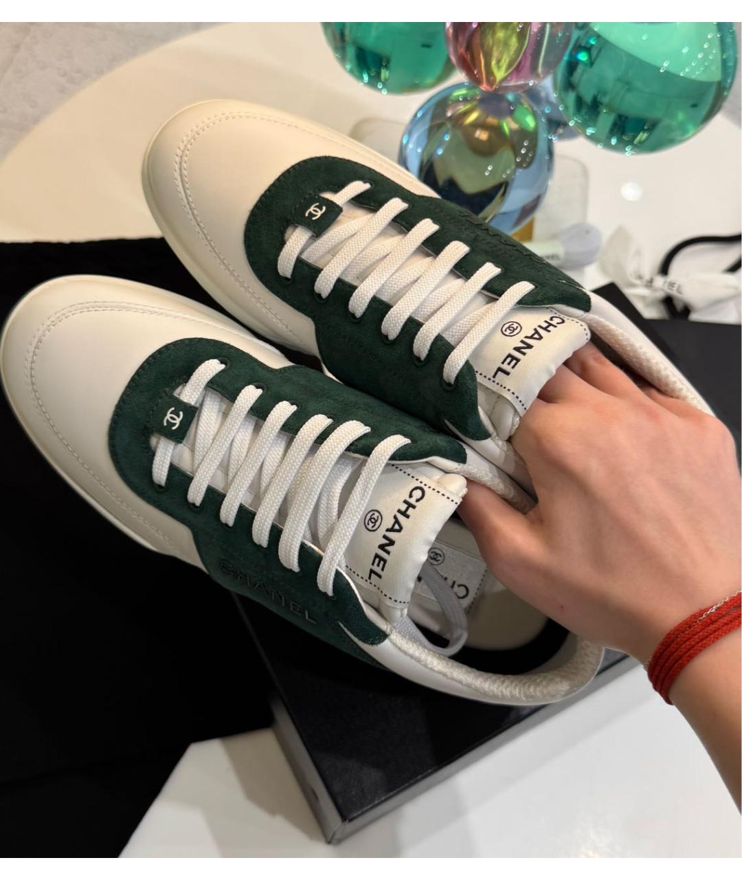 CHANEL Белые кеды, фото 5