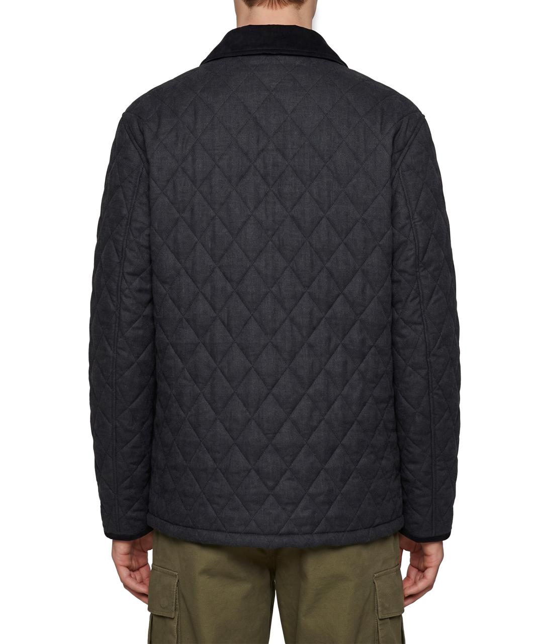 BURBERRY Черная полиамидовая куртка, фото 3