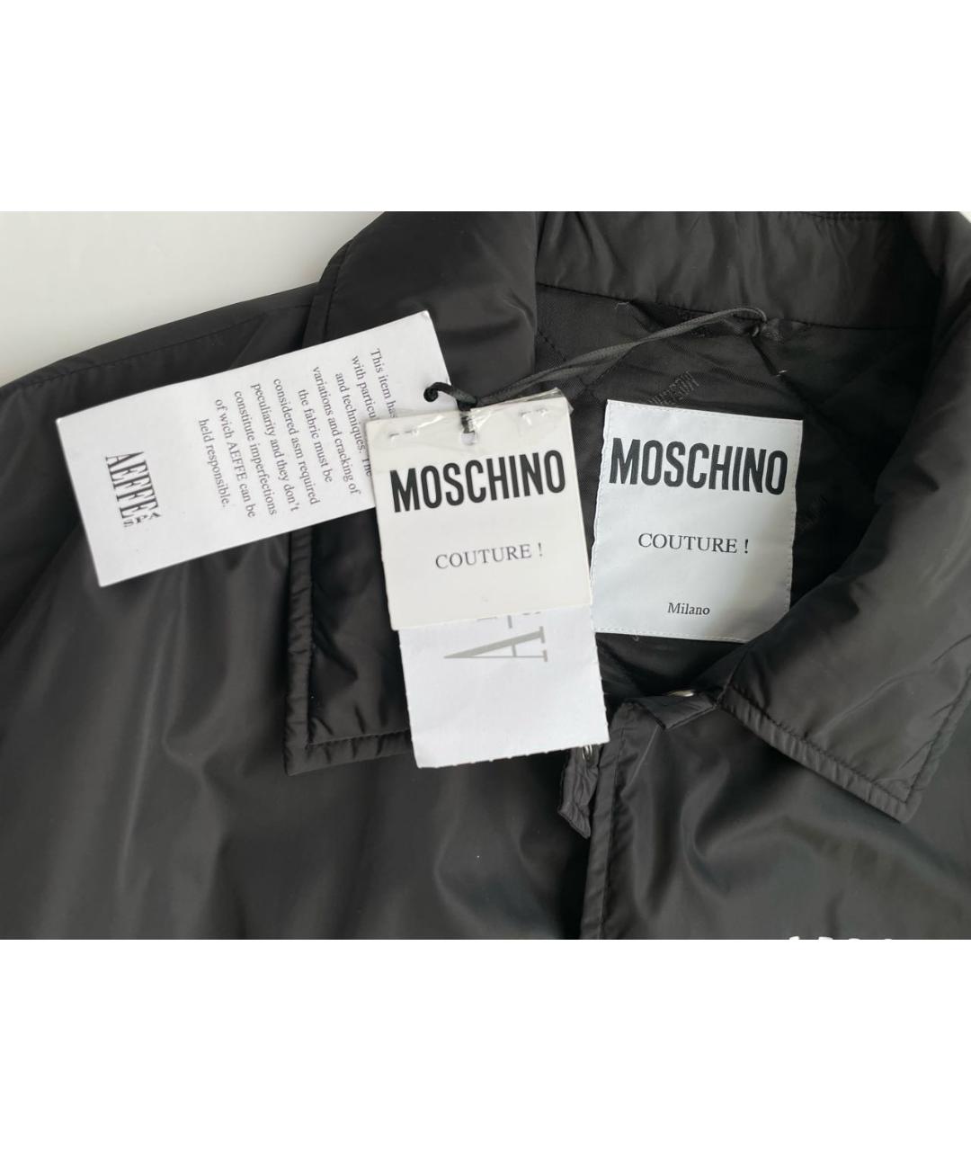 MOSCHINO Черная полиэстеровая куртка, фото 6