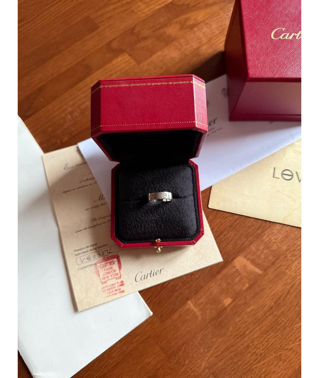 CARTIER Серебряное кольцо из белого золота, фото 3