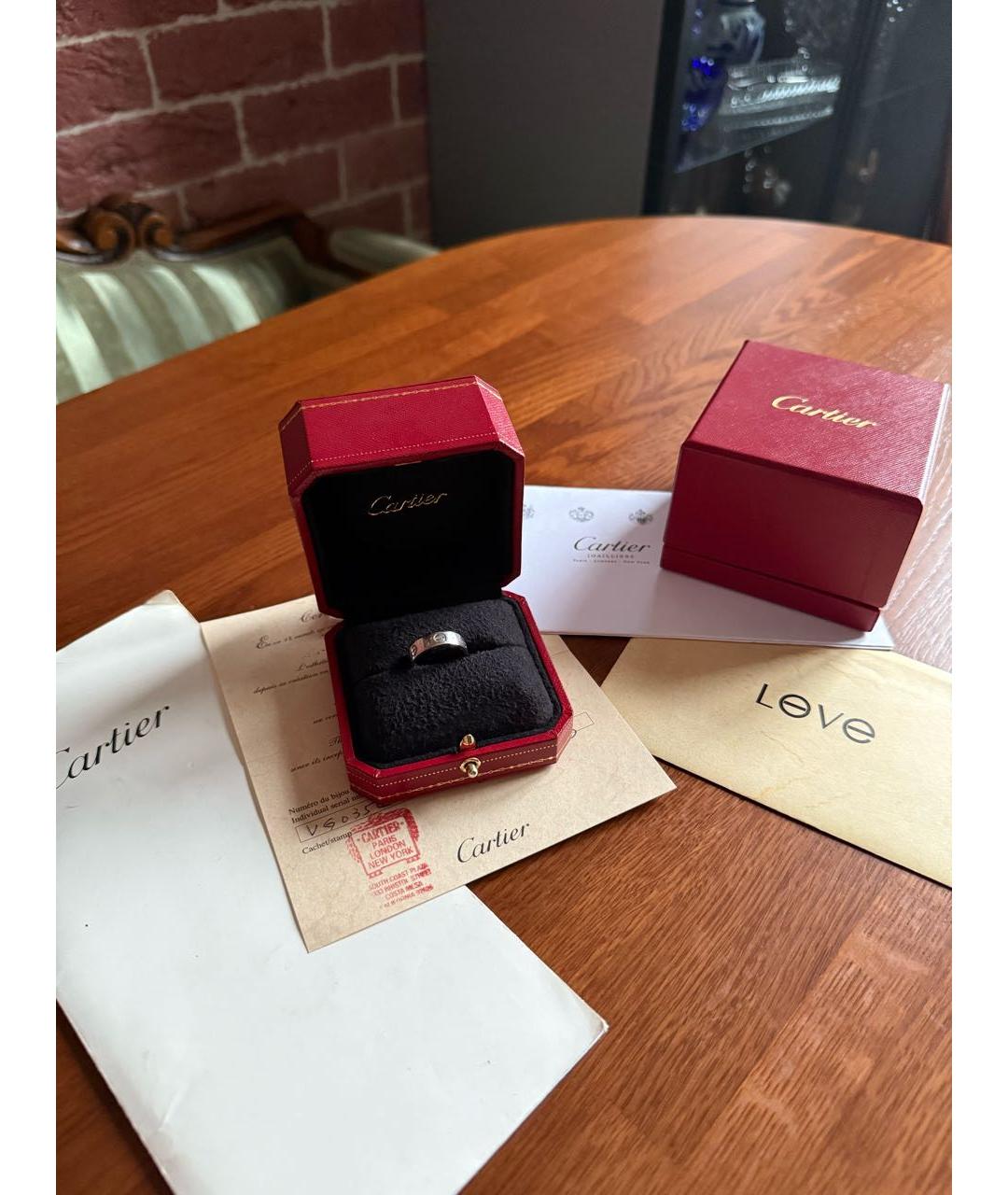 CARTIER Серебряное кольцо из белого золота, фото 5