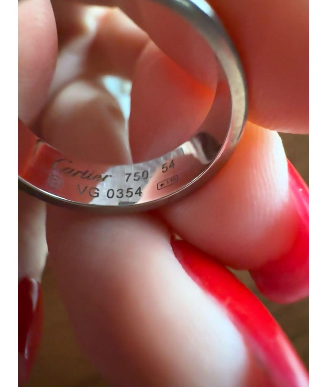 CARTIER Серебряное кольцо из белого золота, фото 4