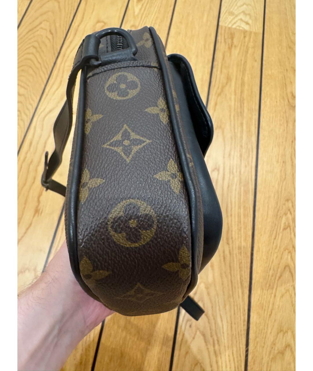 LOUIS VUITTON Коричневая сумка на плечо из канвы, фото 4