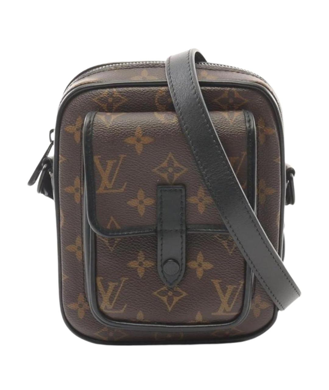 LOUIS VUITTON Коричневая сумка на плечо из канвы, фото 1