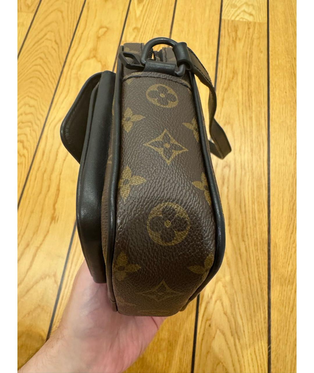 LOUIS VUITTON Коричневая сумка на плечо из канвы, фото 3