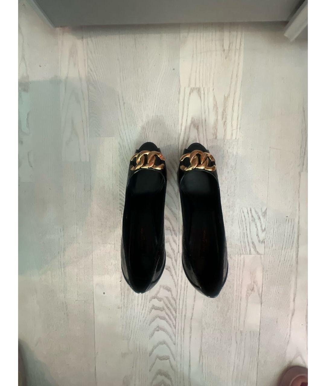 LOUIS VUITTON Темно-синие кожаные туфли, фото 3