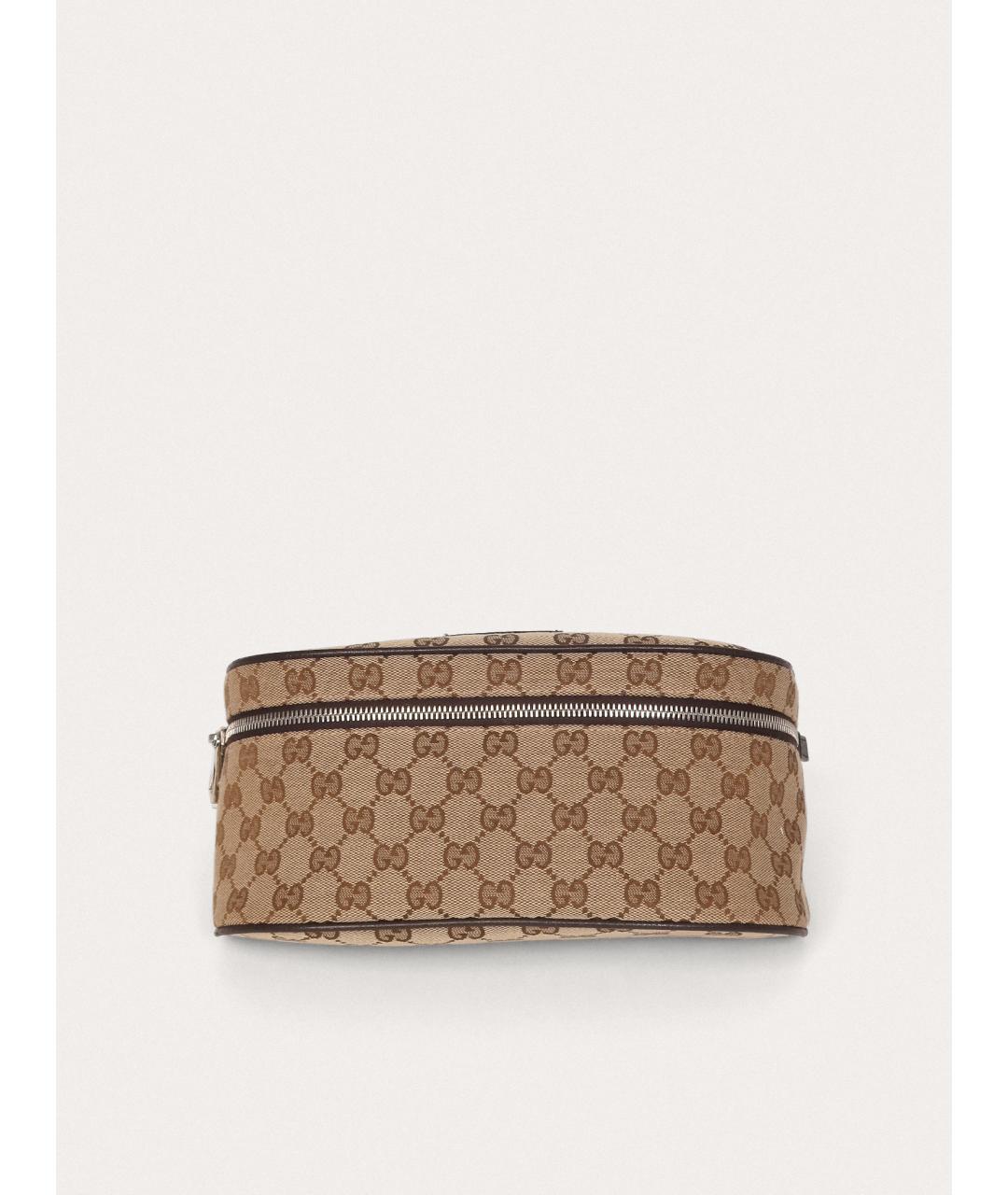 GUCCI Бежевая тканевая сумка на плечо, фото 4