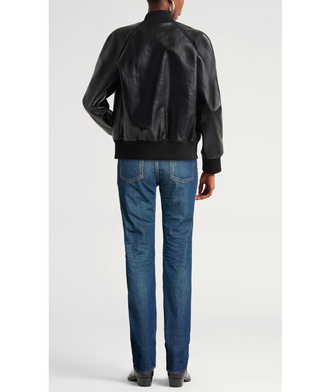 SAINT LAURENT Синие хлопковые прямые джинсы, фото 3
