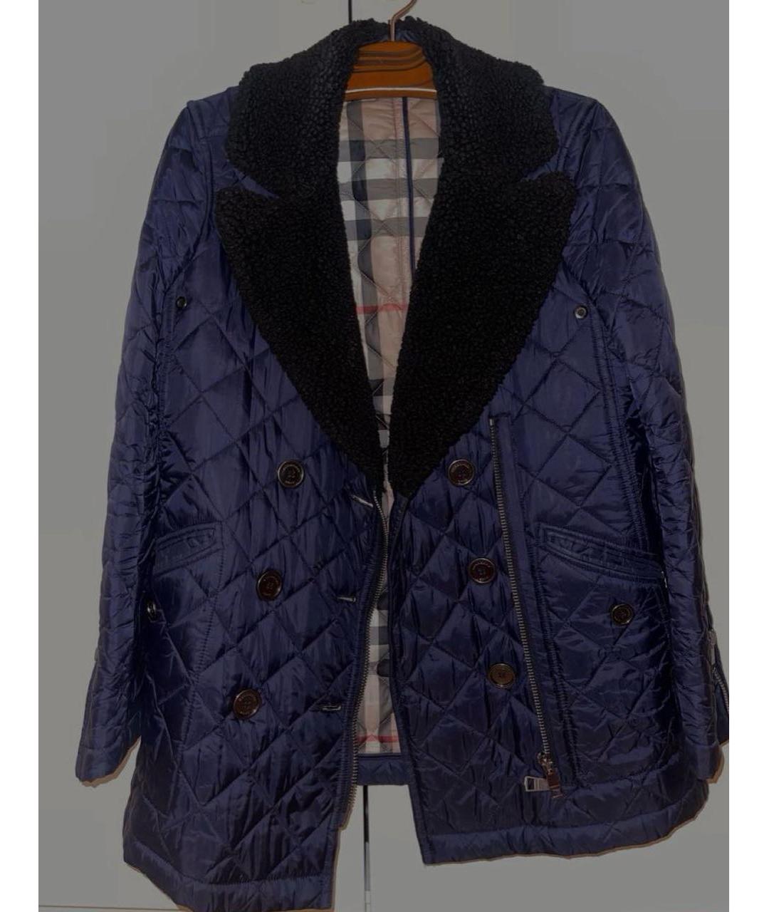 BURBERRY Темно-синяя куртка, фото 2
