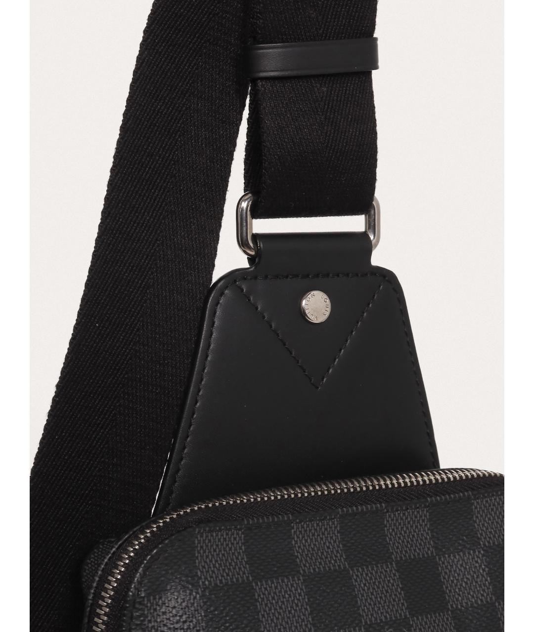 LOUIS VUITTON Черная сумка на плечо, фото 7