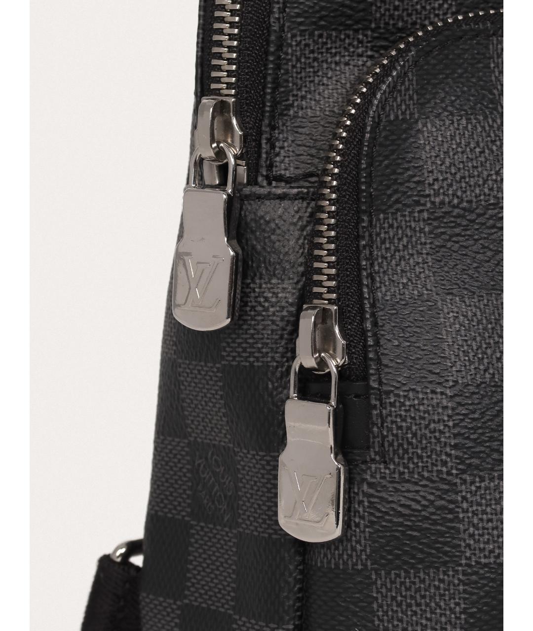 LOUIS VUITTON Черная сумка на плечо, фото 6