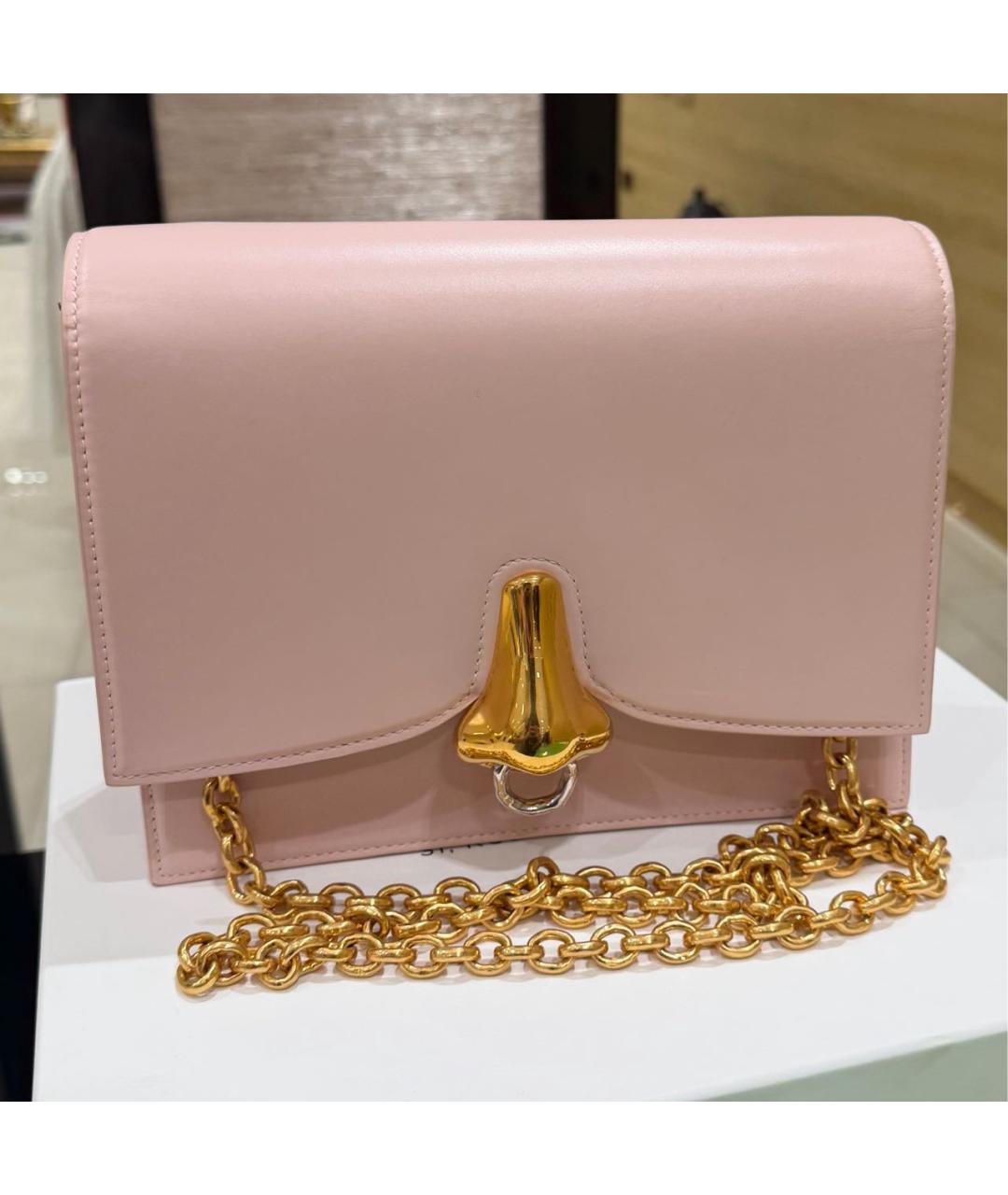 SCHIAPARELLI Розовая кожаная сумка через плечо, фото 5